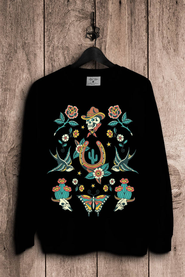 Western Tattoo Sweatshirts