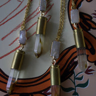 Crystal shell casing necklace - as seen on Lainey Wilson 