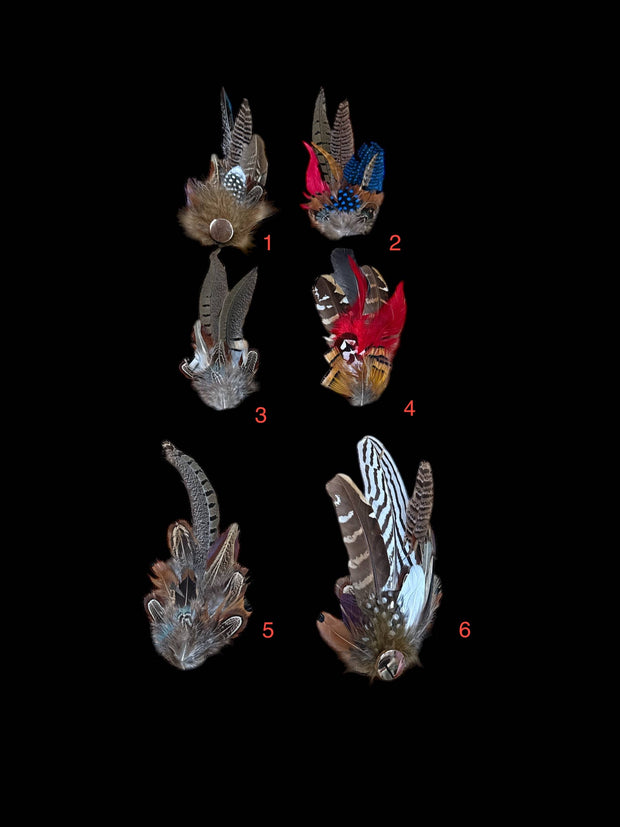 Decorative Side Hat Feathers