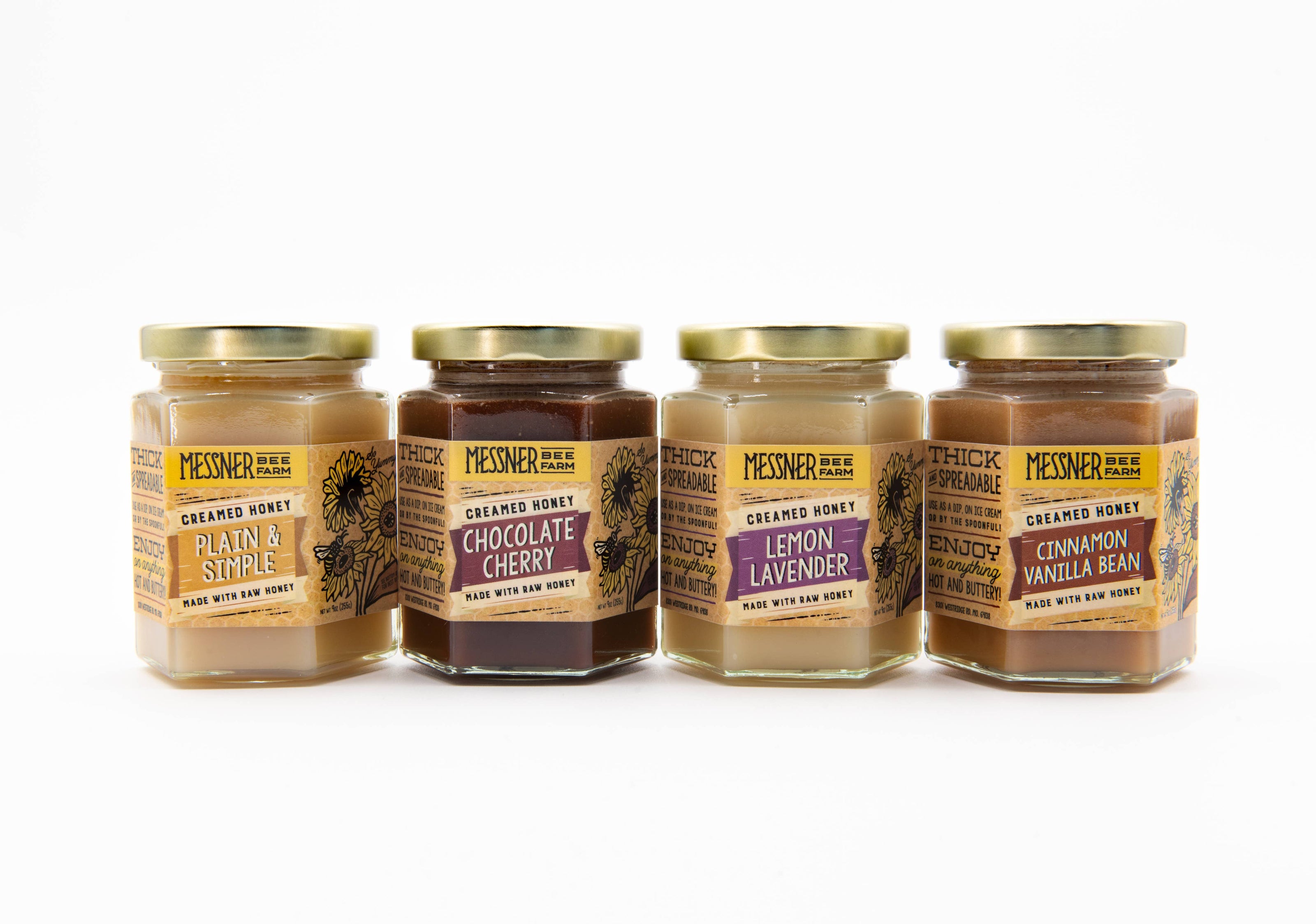 Cinnamon Vanilla Bean Creamed Honey, 9oz.