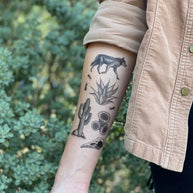 Desert Wild Temporary Tattoo