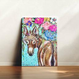 Clarence Donkey Canvas Print