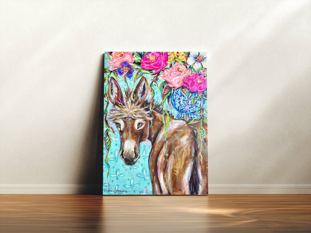 Clarence Donkey Canvas Print