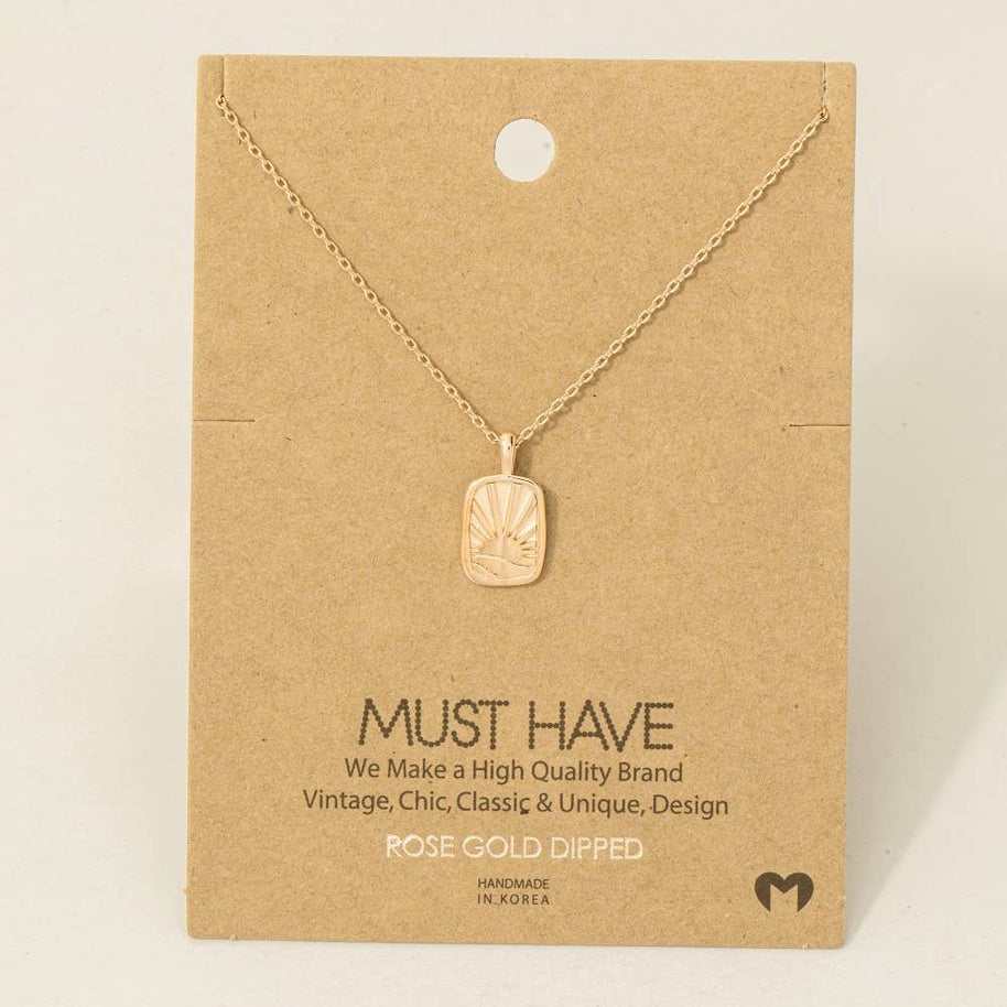 Sun Rise Pendant Necklace