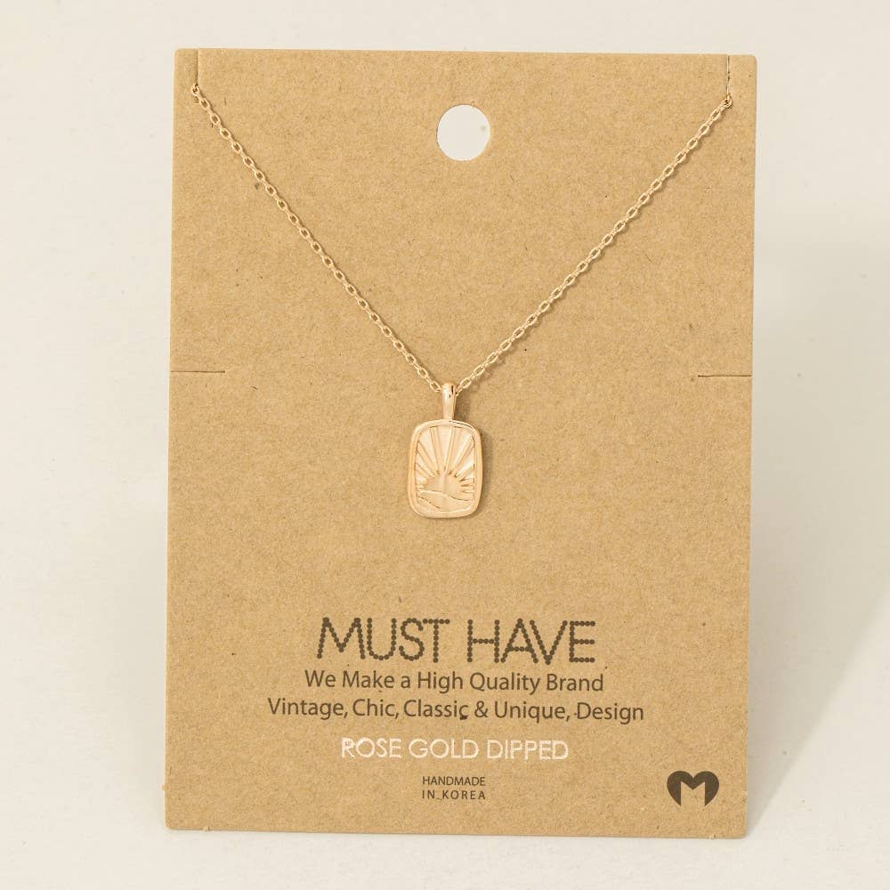 Sun Rise Pendant Necklace