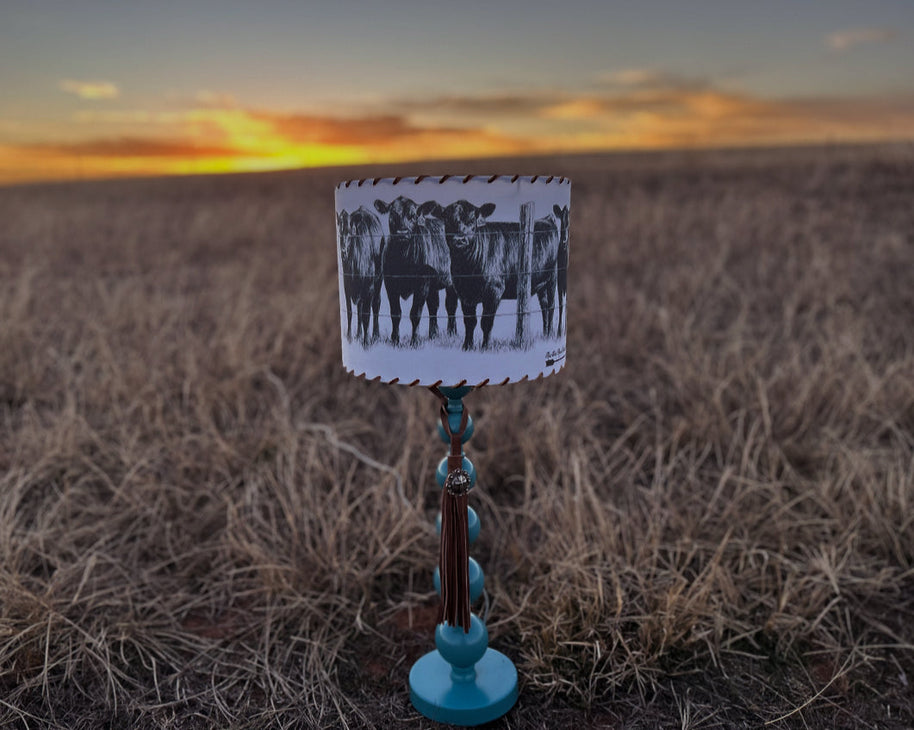 Angus Cattle Herd Lampshade