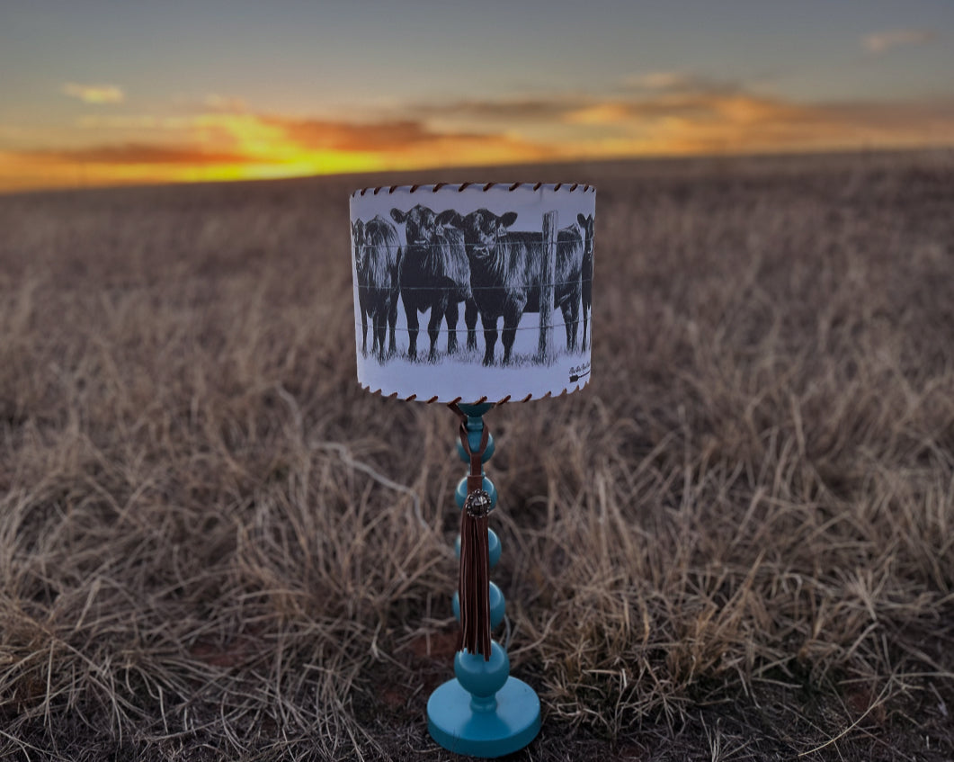 Angus Cattle Herd Lampshade