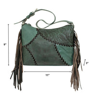 Gypsy Patch Zip Top Shoulder Bag