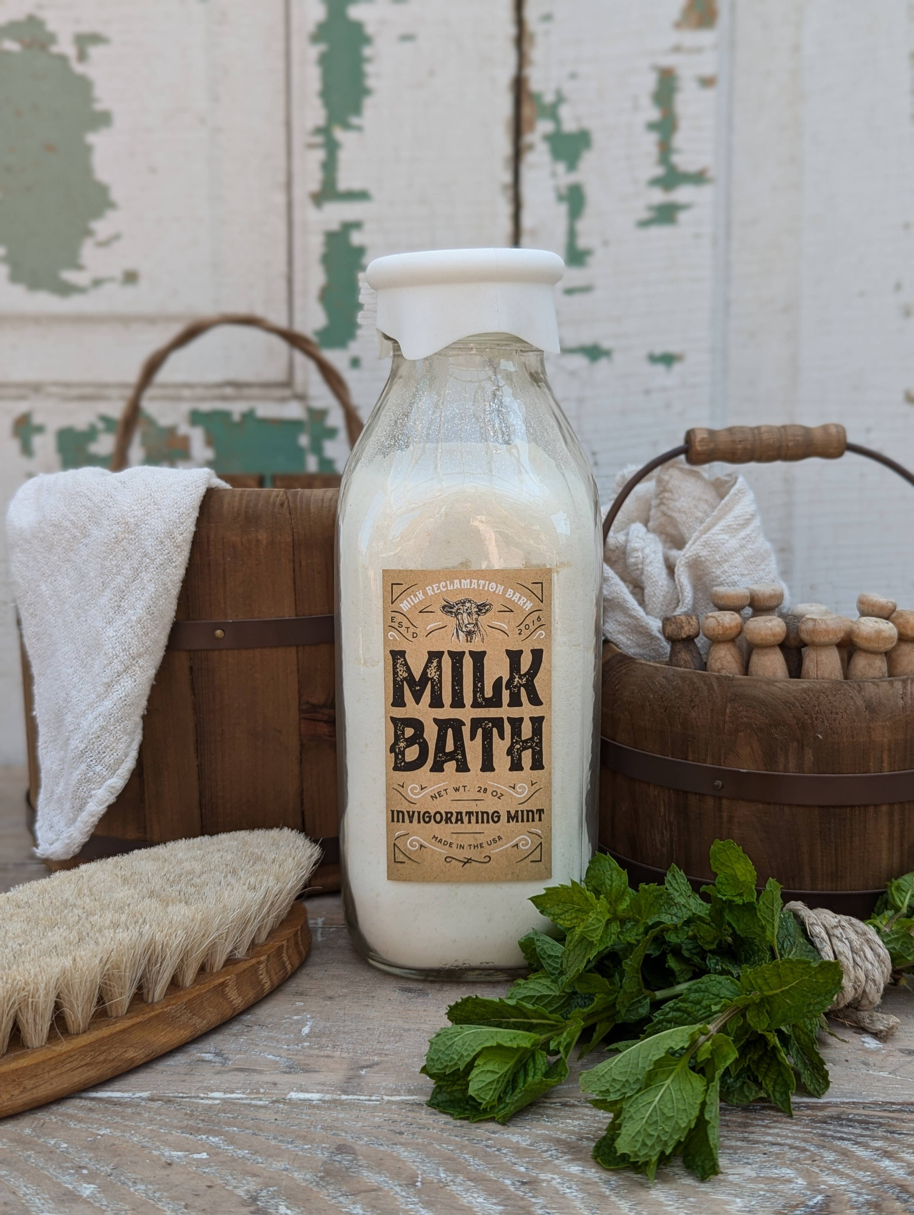 Milk Bath Soak 28 oz. - Lavender or Mint