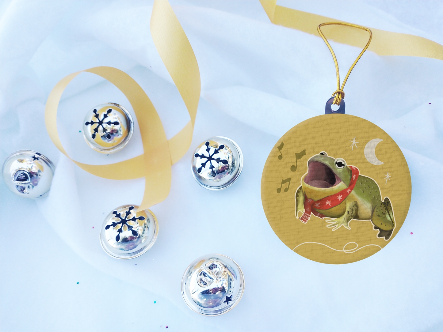 Christmas Ornaments - Frogs, Raccoons, and Opossums