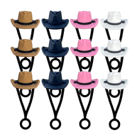 Cowboy Hat Silicone Straw Topper