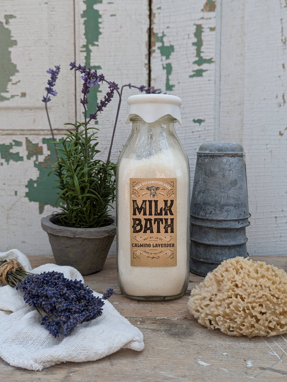 Milk Bath Soak 28 oz. - Lavender or Mint