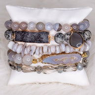Leona Bracelet Set in Gray