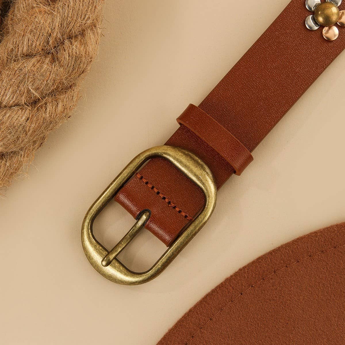 Flower Rivet Belt