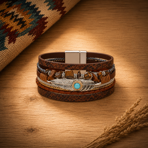 Russet Boho Wrap Bracelet