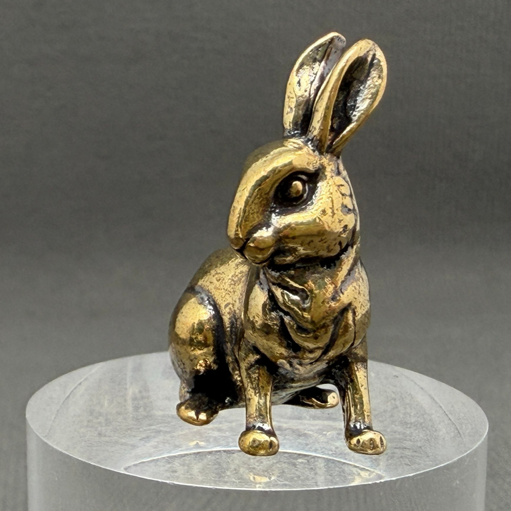 Rabbit Brass Figurine