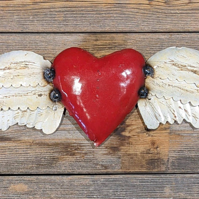 Metal Heart With Wings