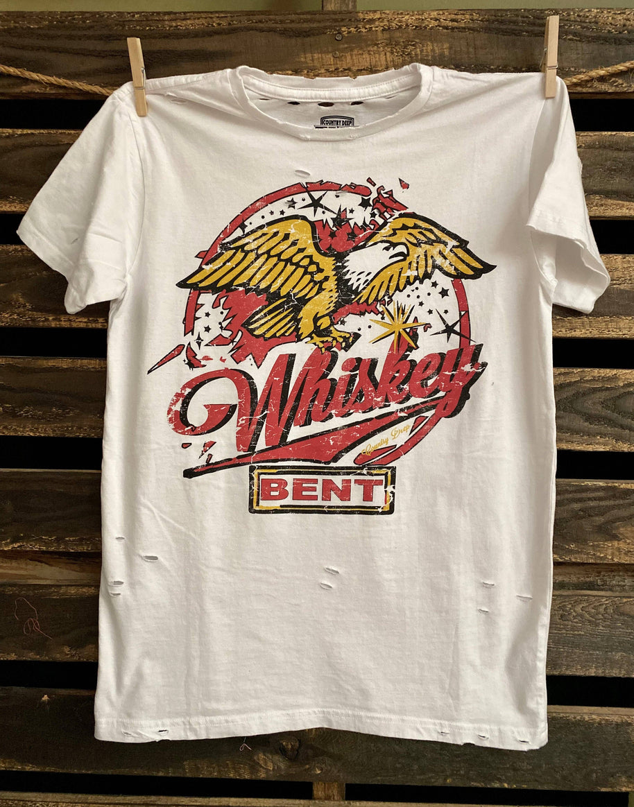 Whiskey Bent Distressed T-Shirt