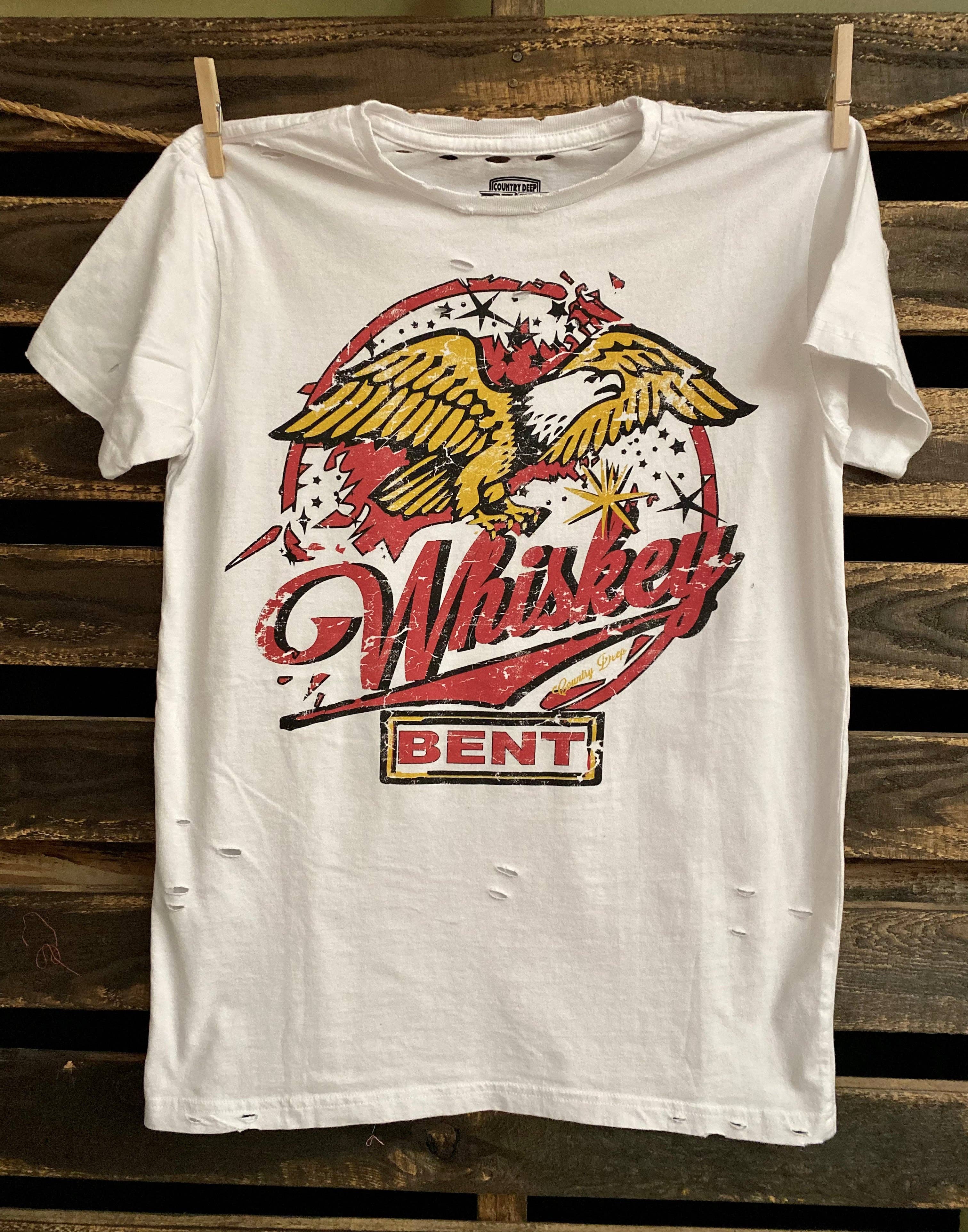 Whiskey Bent Distressed T-Shirt