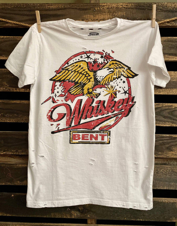 Whiskey Bent Distressed T-Shirt