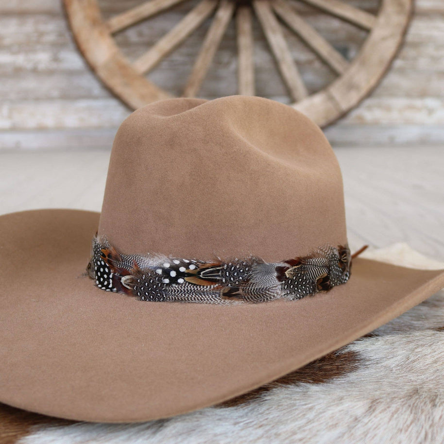 Spotted Eagle Feather Hat Band