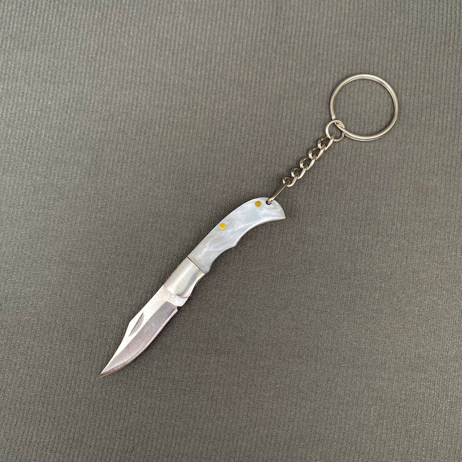 Wood & Acrylic Handle Foldable Stainless Steel Knife