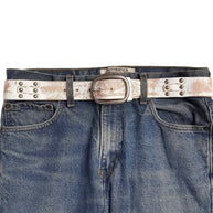 Genuine Studded Leather Belt