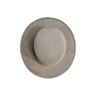 Vegan Suede Boater Hat