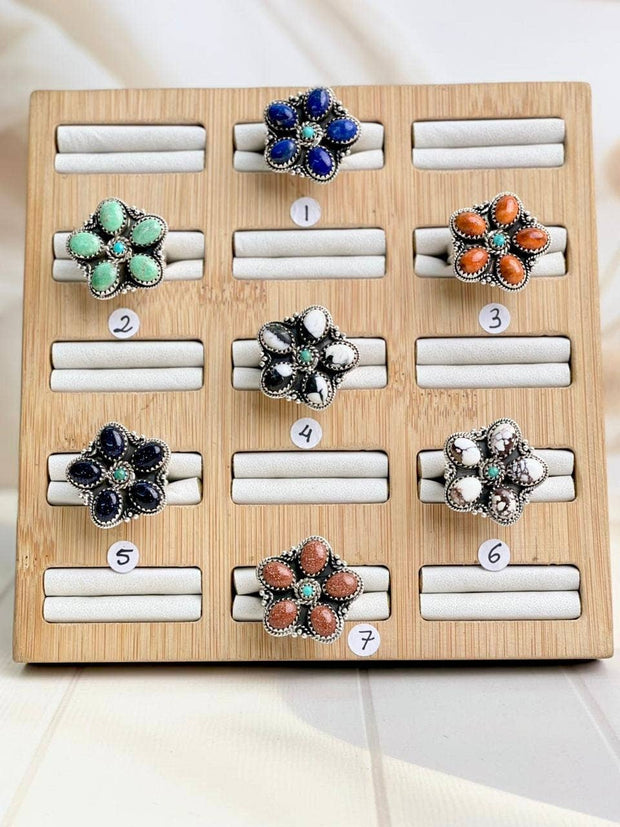 Blooming Flower in Desert Rings