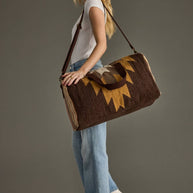 Brown, Tan & Cream Western Duffel