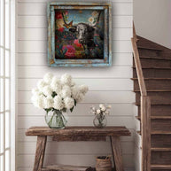 Longhorn with Pretty FLowers - 24