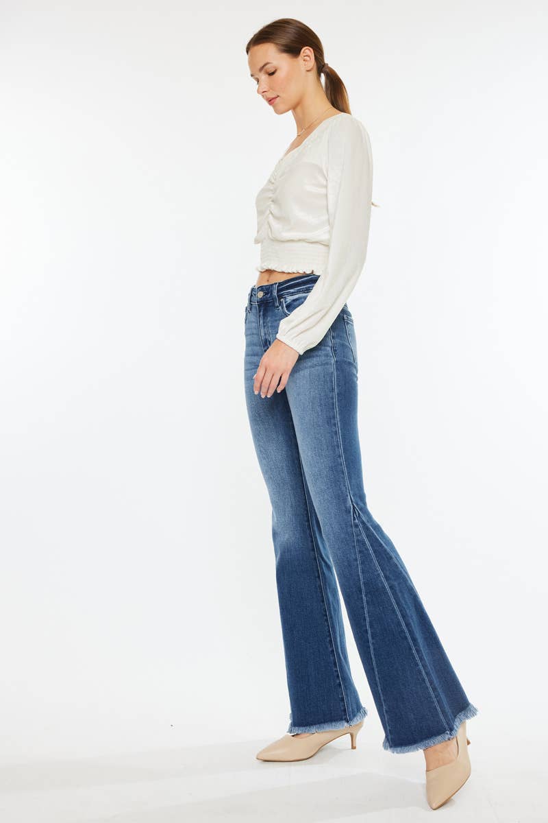 Kan Can Mid Rise Flare Jeans