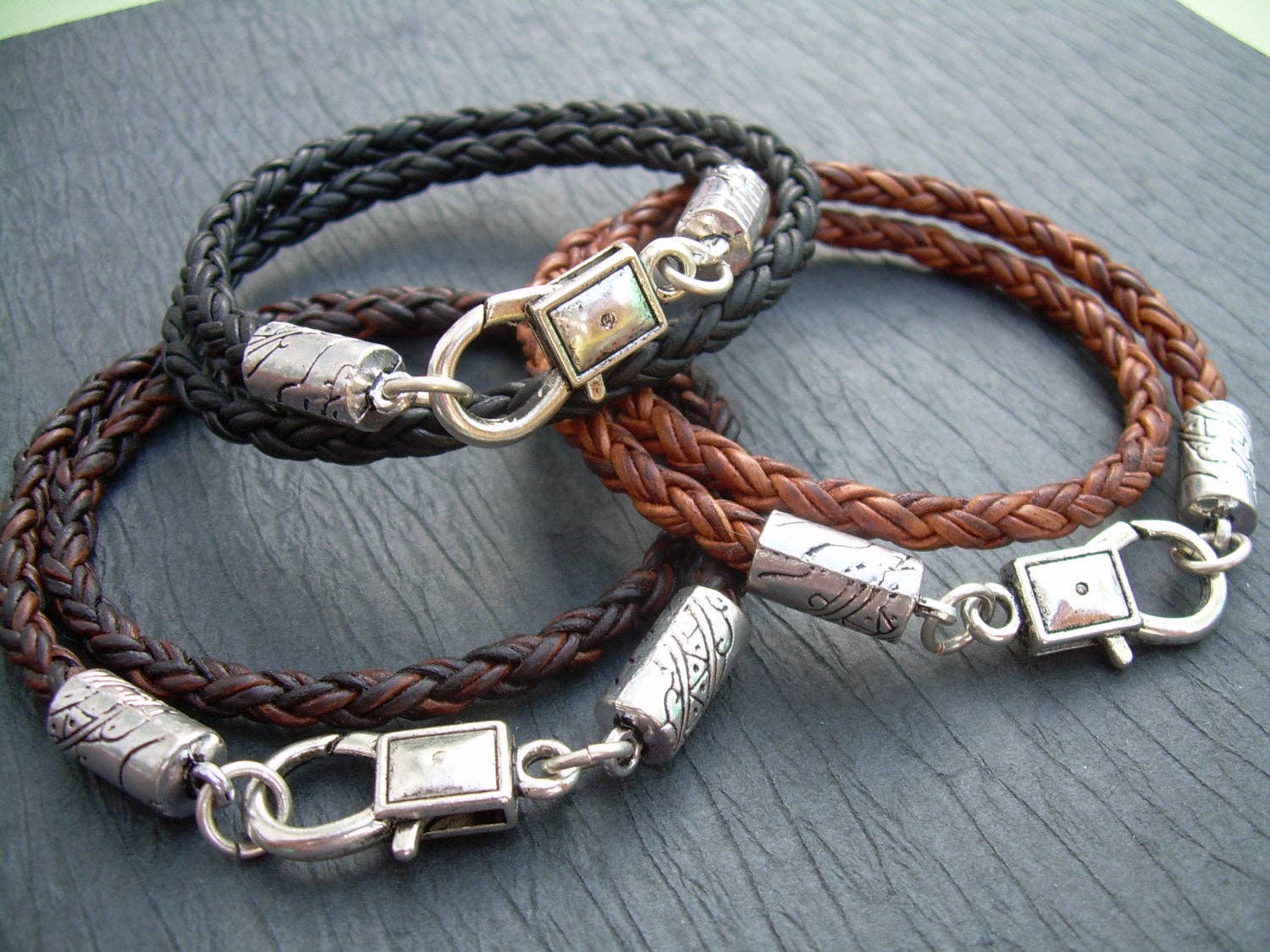 Braided Leather Bracelet