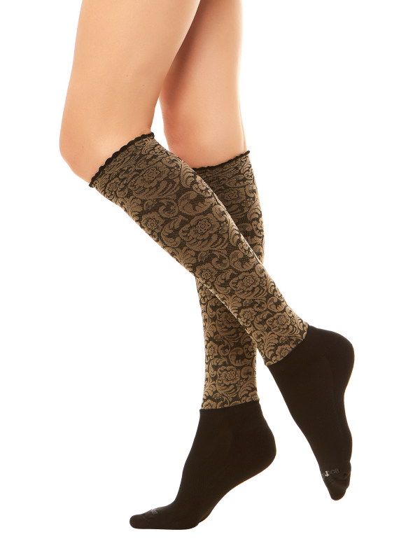 Dakota Floral Pattern Boot Socks