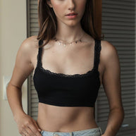 Ribbed Crop Tank Bralette