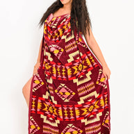 Santa Fe Burgundy Beach Towel