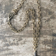 Dainty Hammered Cross Necklace