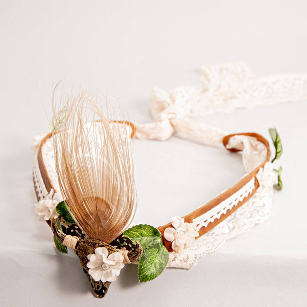 Leather and Lace Hat Band - Style True Love