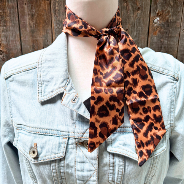 Brown and Black Western Skinny Mini Wild Rag / Cowgirl Necktie #TW114