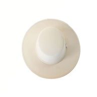 Vegan Suede Boater Hat