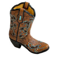 Western Country Cowboy Boot Figurine