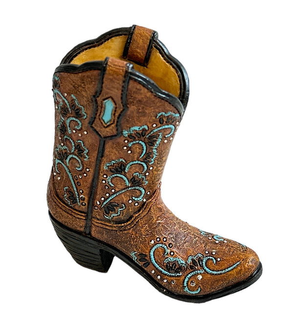 Western Country Cowboy Boot Figurine