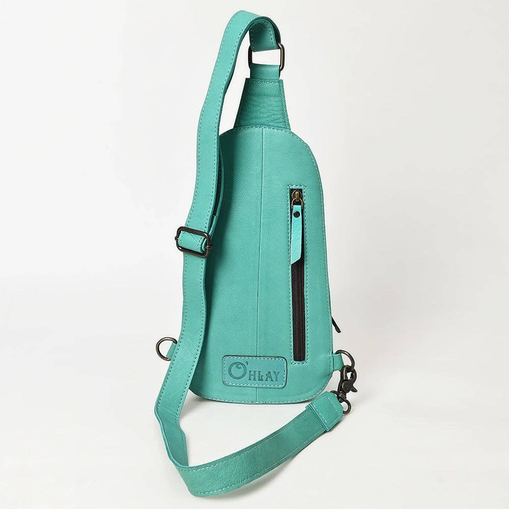 Leather Western Sling Bag