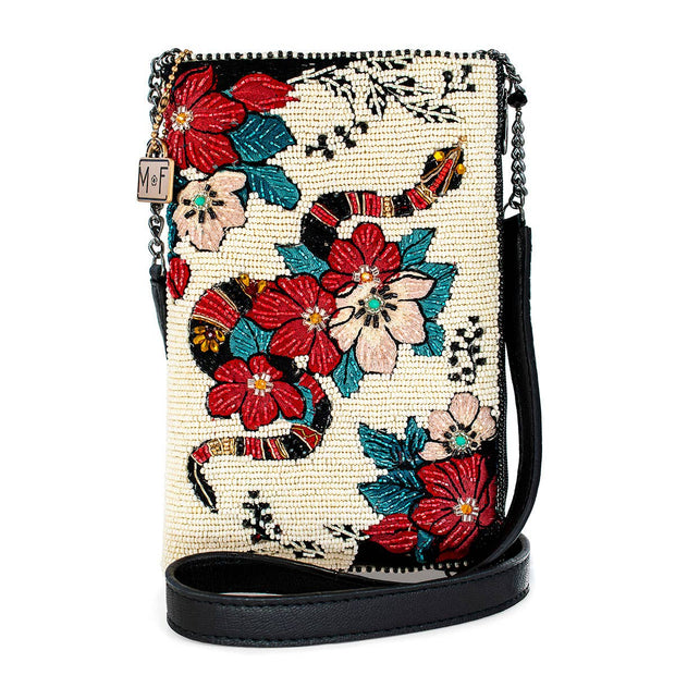 Hand Beaded Hiss Mini Crossbody Handbag