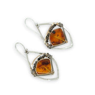 Amber Wedge Earrings