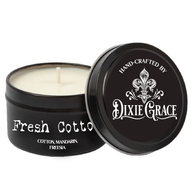 Fresh Cotton - 8 oz Candle Tin - Cotton Wick