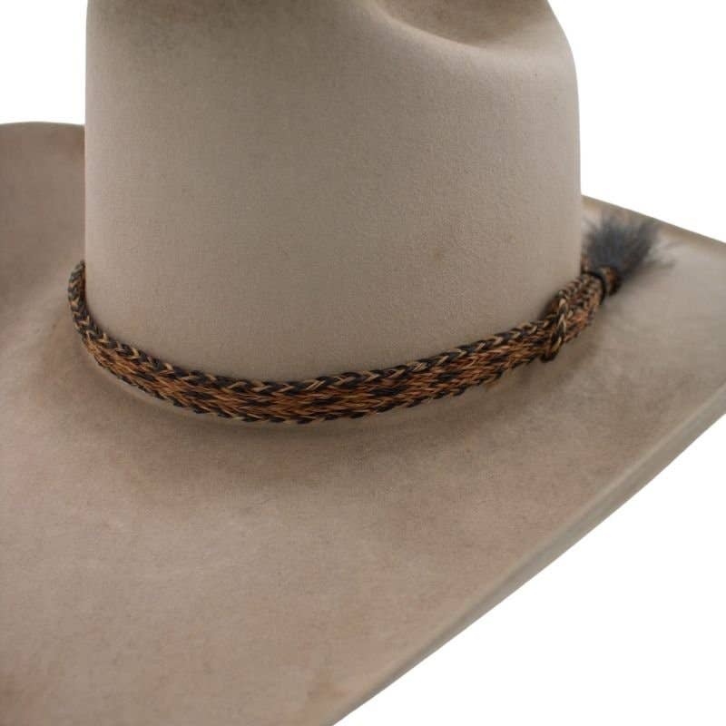 Horsehair Braided Single Tassel Hat Band - Sundown