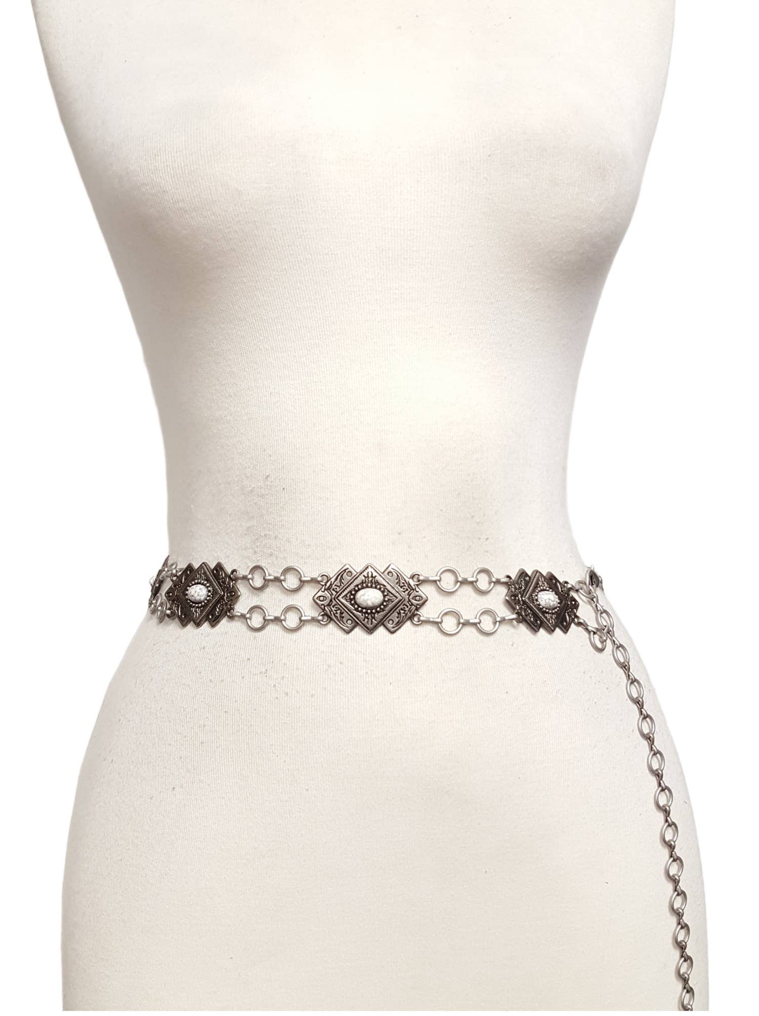 Navajo-Style Concho Chain Belt