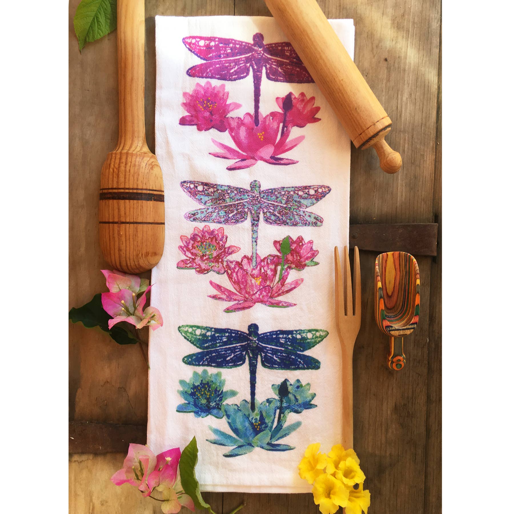 Dragonfly Trio Kitchen Tea Towel