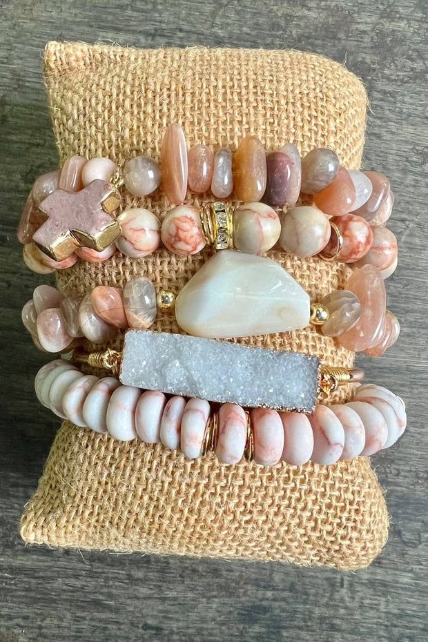 Elyse Bracelet Set Mauve